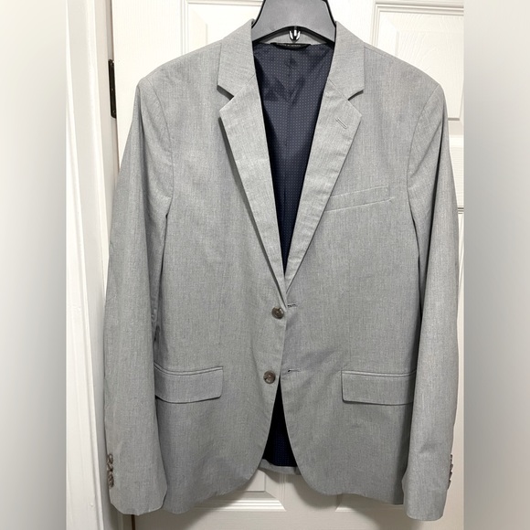 Banana Republic Other - Banana Republic Mens 42R Tailored Slim Fit Gray 2 Button Sport Coat/Blazer